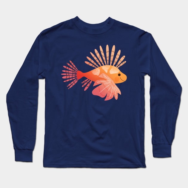 Lionfish Long Sleeve T-Shirt by theladyernestember